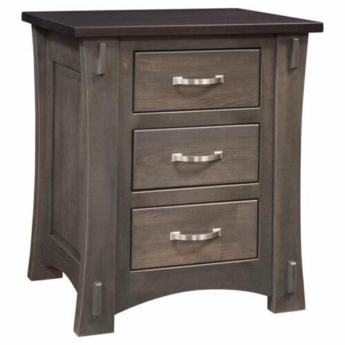 Old Tyme 3 Drawer Nightstand